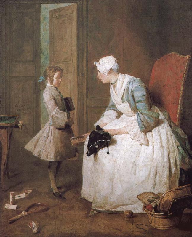 Jean Baptiste Simeon Chardin Home teachers Sweden oil painting art